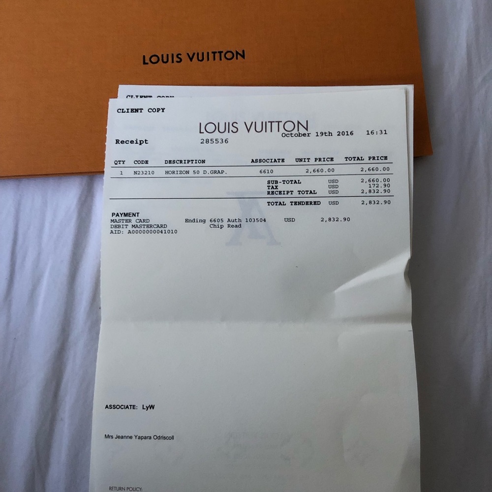 LV HORIZON 50 DAMIER GRAPHITE TROlley